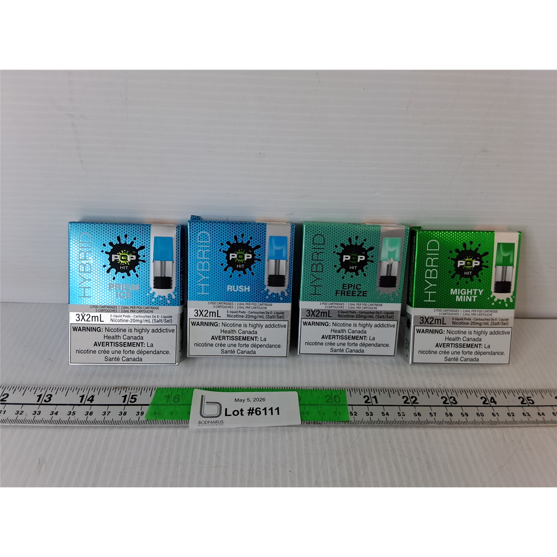 (4) Boxes of Vape Pods- Mighty Mint, Epic Freeze, Rush, Prism Ice ...