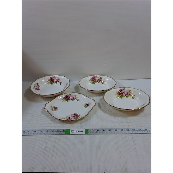 Royal Albert American Beauty 4 Piece Platter eBowls