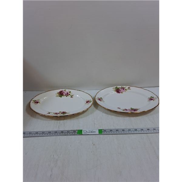 Royal Albert American Beauty 2-12" Platters