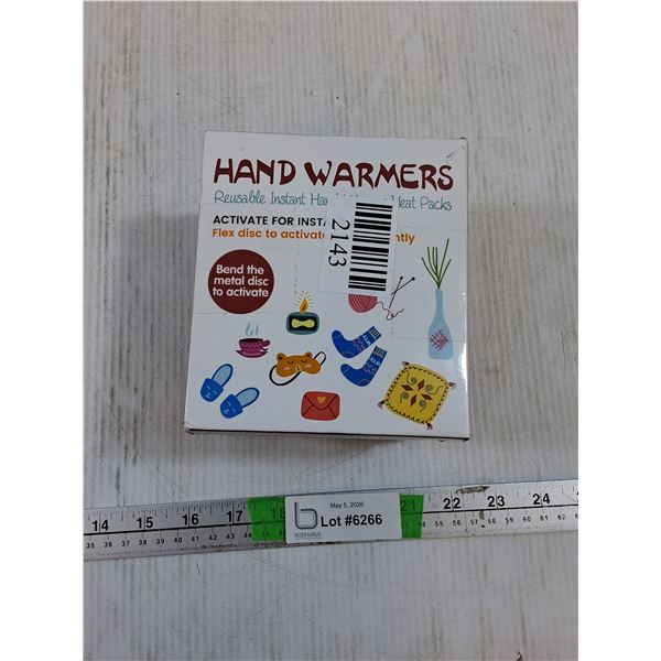 (2) Pack of Reusable Instant Hand Warmers
