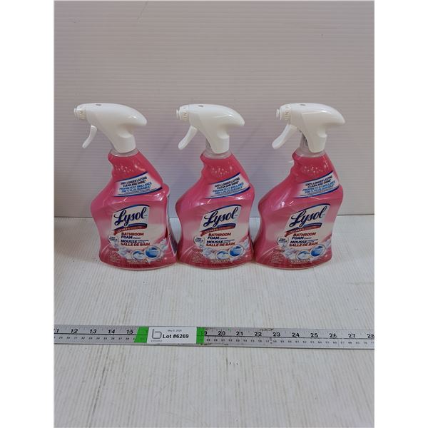 (3) Lysol Bathroom Foam Cleaner - PICK UP ONLY