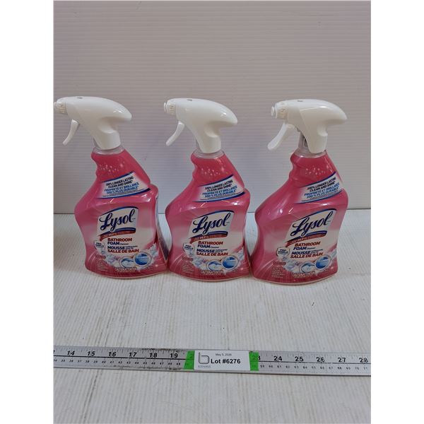 (3) Lysol Bathroom Foam Cleaner - PICK UP ONLY