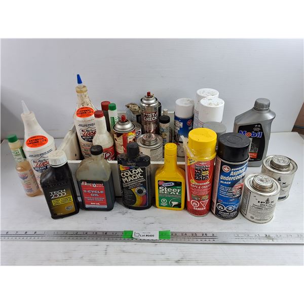 Assorted Automotive Fluids & Care Products - CANNOT SHIP