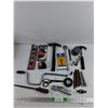 Image 1 : Spark Plug Socket, Torpedo Level, Sae Hex Key Set, Hammer, Utility Knife, Electrical Tape, Scissors