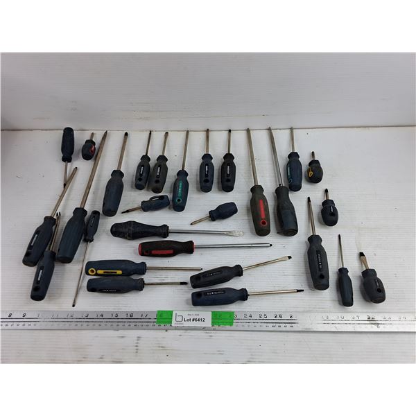 Assorted Screwdrivers & Nail Puller