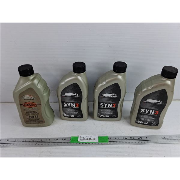 SYN Fully Synthetic 20W50 Motorcycle Engine Oil - As Is, PICKUP ONLY