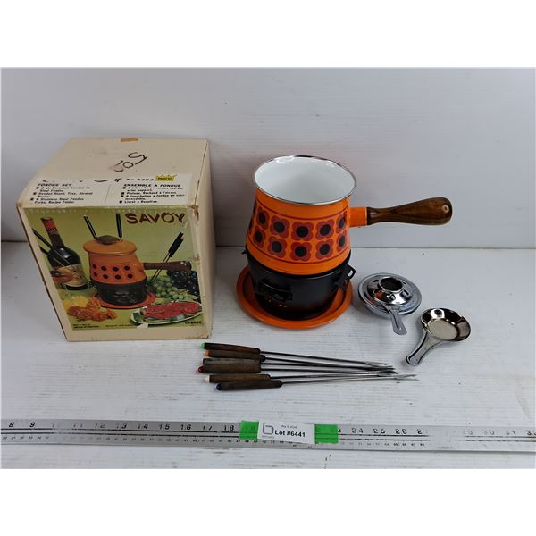 Vintage Savoy Fondue Set