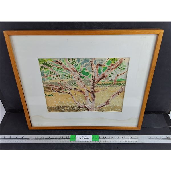 Framed Wall Art Painting 19" x 16"