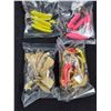Image 2 : (4) Pkgs. of Fishing Hooks-Swimmers and Jigs-Custom Made-Glo in the Dark