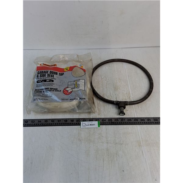 Sealed "Frost King" Garage Door Top & Side Seal, Heating Element - 12" Diameter