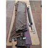 Image 1 : (5) Assorted Drapery Panels - Longest 82", (4) Assorted Drapery Rods - Longest 53" - CANNOT SHIP