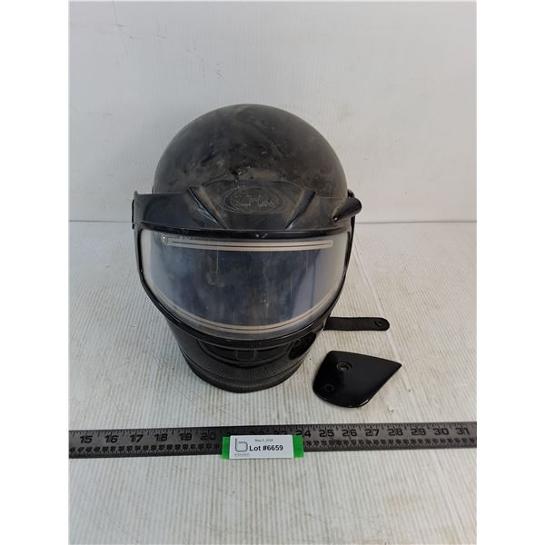 Z1R Motorcycle Helmet #ZRP-1S - Visor Anchor Needs Reattach