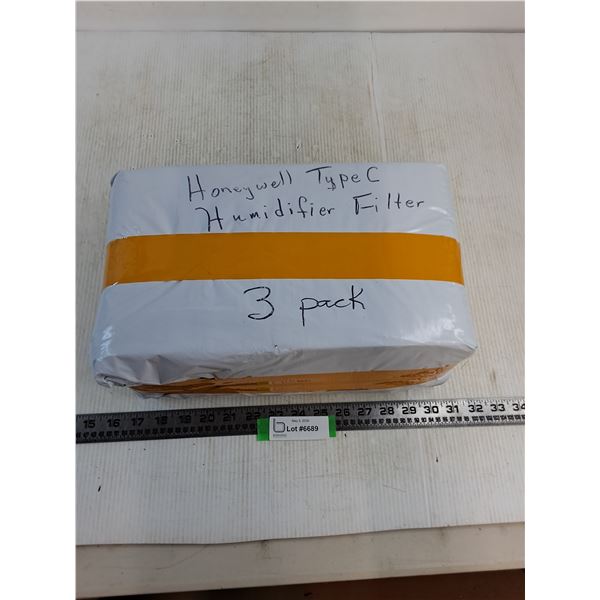 (3) Sealed Honeywell Type 'C' Humidifier Filters
