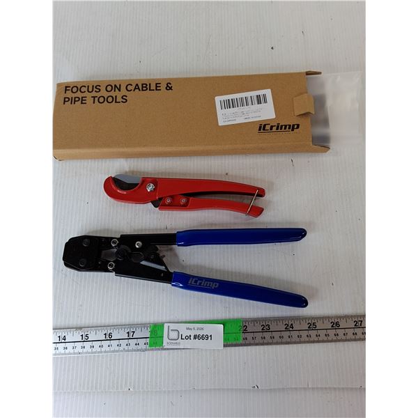 iCrimp Pex Clamp Tool & Pipe Cutter- NIB