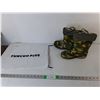 Image 1 : Boys' Insulated Lightup Rubber Boots-2 (One Working) & Bag