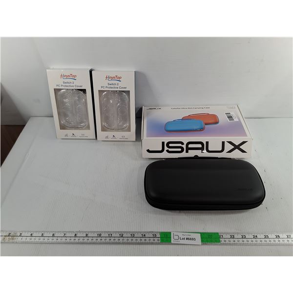 (2) Switch 2 Protective Covers & Carrying Case- NIB