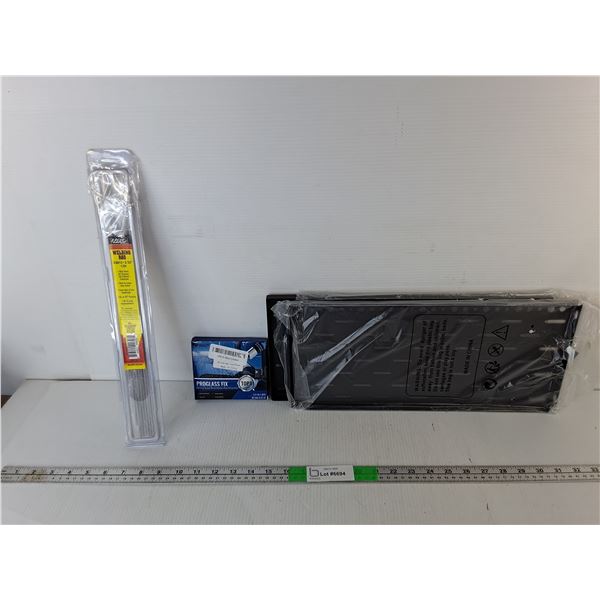 Welding Rods, Windshield Repair Kit, (2) Metal Shelves 16.5" x 7.5" - PICK UP