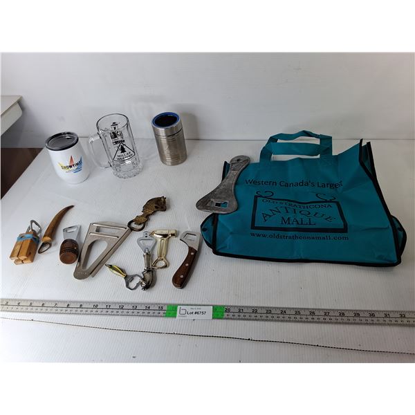 Millar Western Mug, Bottle Openers, Strathcona Mall Bag, Misc.