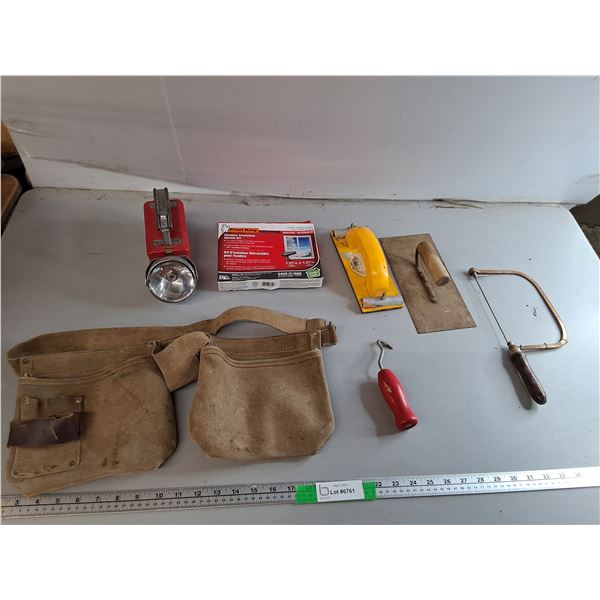 Tool Pouch, Window Insulation Shrink Kit, Hand Sanders, Misc.