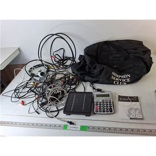 Solar Panel, Webcam, Duffle Bag, Misc. Pickup Preferred