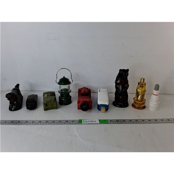 (9) Glass Avon Perfume Bottles- Appear Empty, Pickup Preferred
