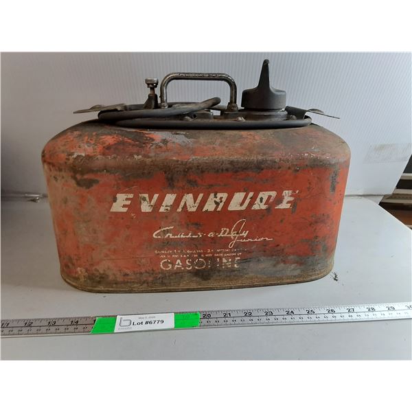 Evinrude Outboard Motor Gasoline Tank- 4 U.S. Gallons, Cannot Ship