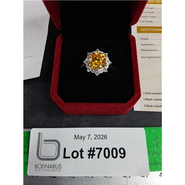 ^ 3.00 Ct GRA Certified Round Brilliant Cut Moissanite Stone Set In 925 Silver