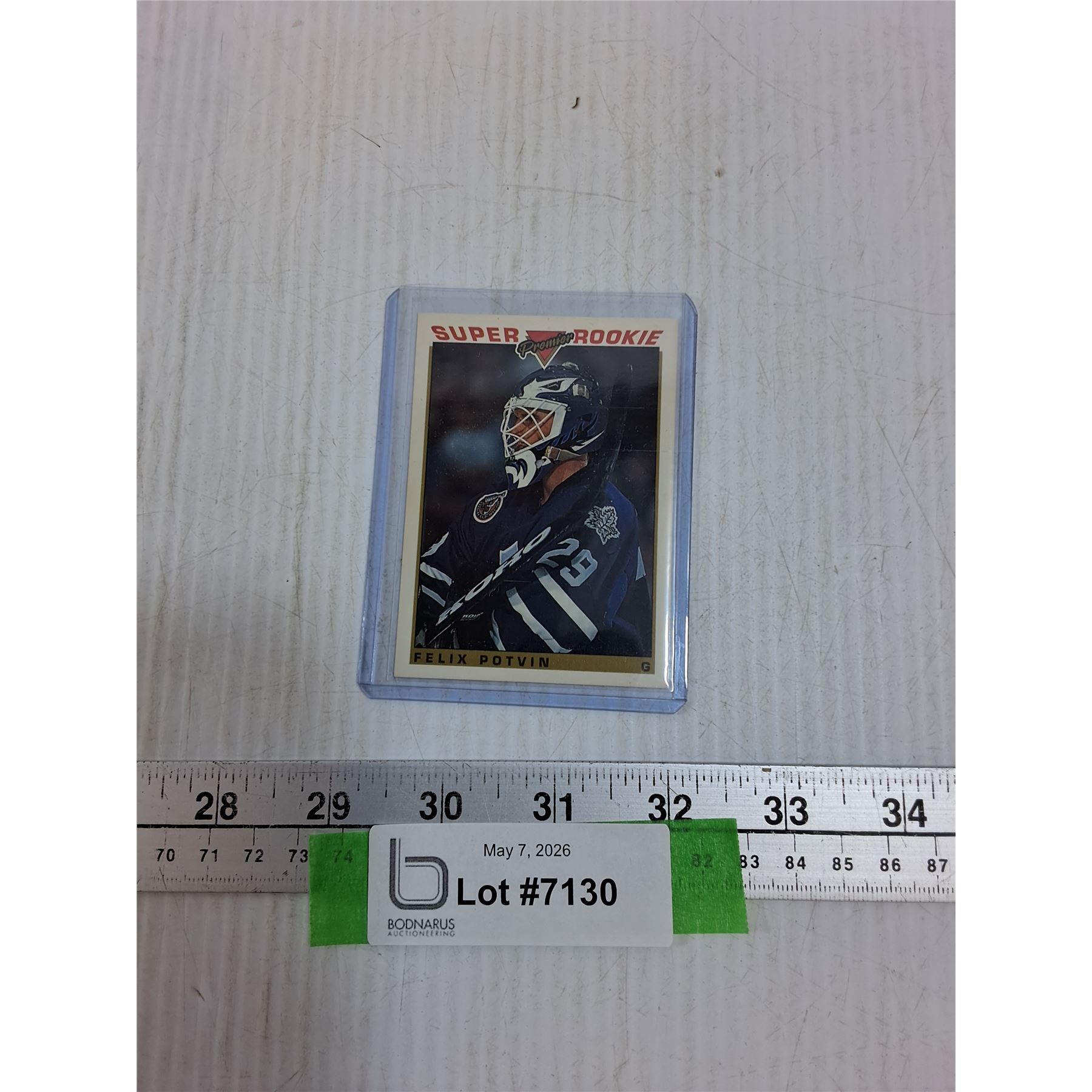 Felix Potvin Rookie Card - Unauthenticated - Bodnarus Auctioneering