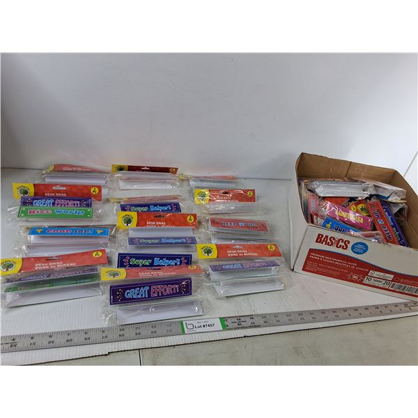 Box of Desk Toppers for Classroom