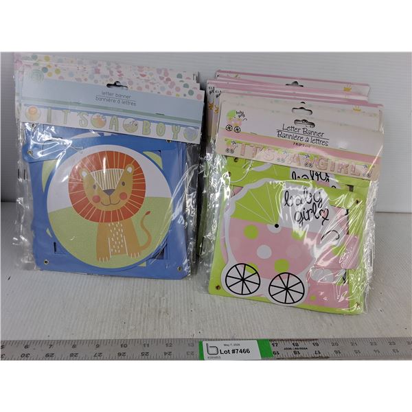 Baby Gender Banners- Sealed