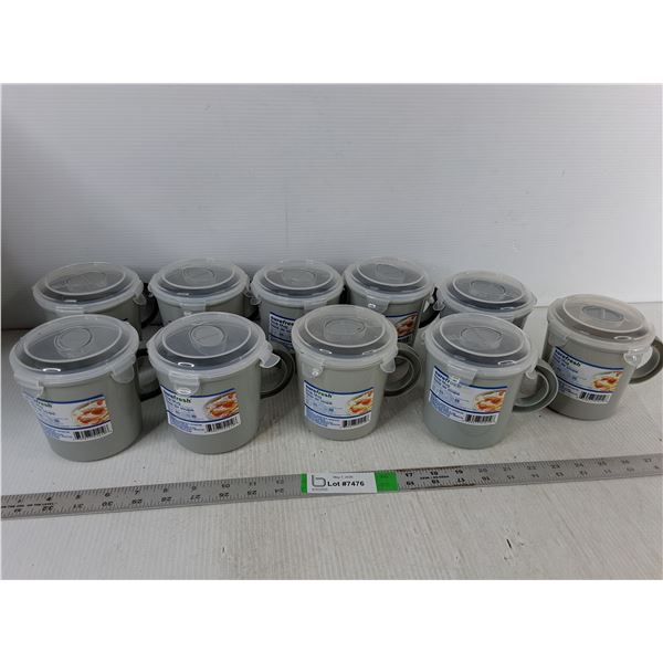(10) Soup Mugs - Microwave & Dishwasher Safe