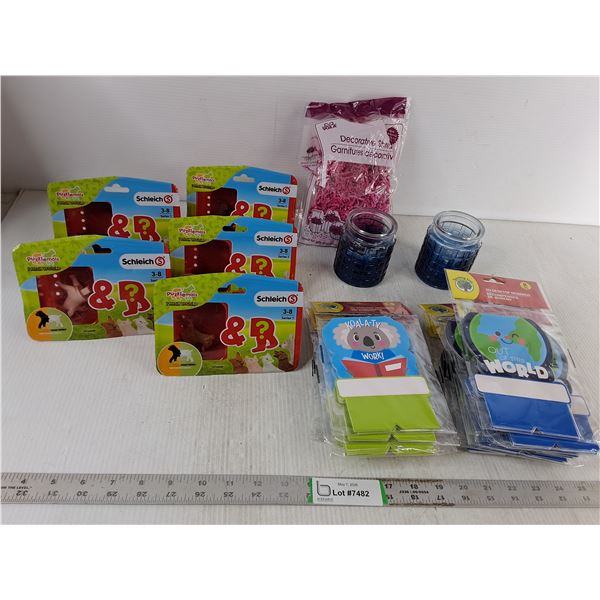 Desktop Classroom Rewards, MisMatch Farm Animals, Blue Glass Jars, Misc