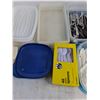 Image 3 : Assorted Plastic Food Storage Containers & Assorted Stainless Steel & Plastic Cutlery
