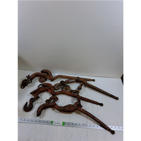 (4) Load Binders Up to 27" For 11000 LB- Cannot Ship