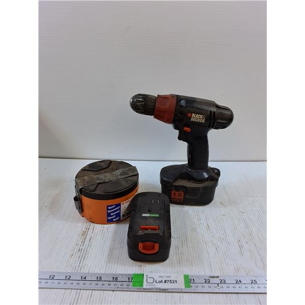 Black & Decker 18 Volt Screw Driver And Battery, Walter Truck Line Bolts