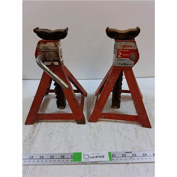 (2) Motomaster Axle Stands 2 Ton Capacity, Cannot Ship