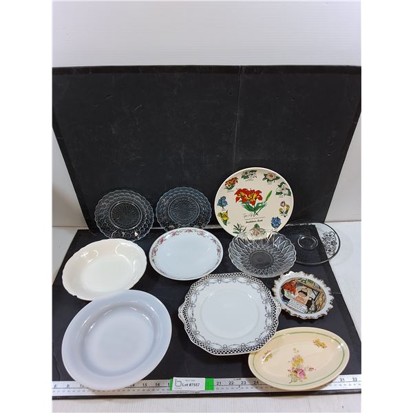 Various Glass & Ceramic Plates  Up To 9 1/4" - PICK UP