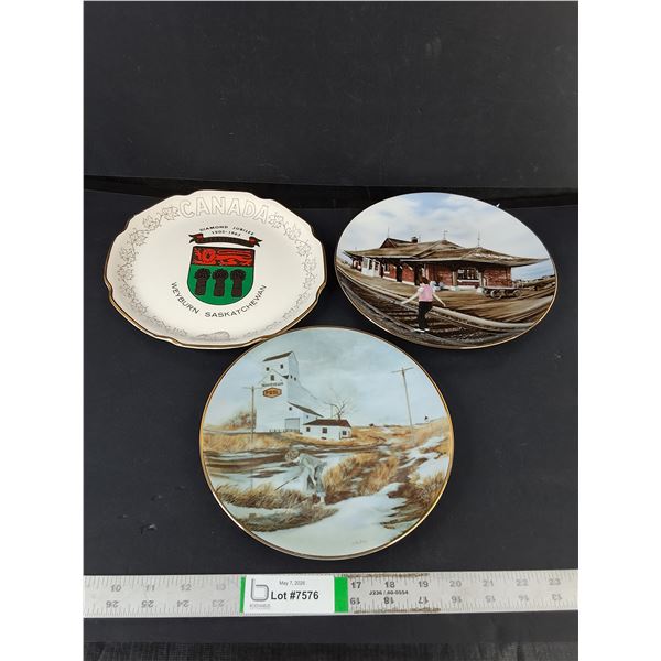 (3) Saskatchewan Plates - Weyburn