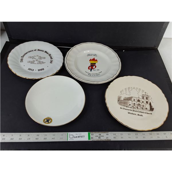 (4) Plates - Canadian Themed, Weyburn