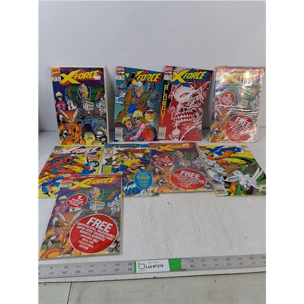 (9) X-Force Comic Books- Some Sealed