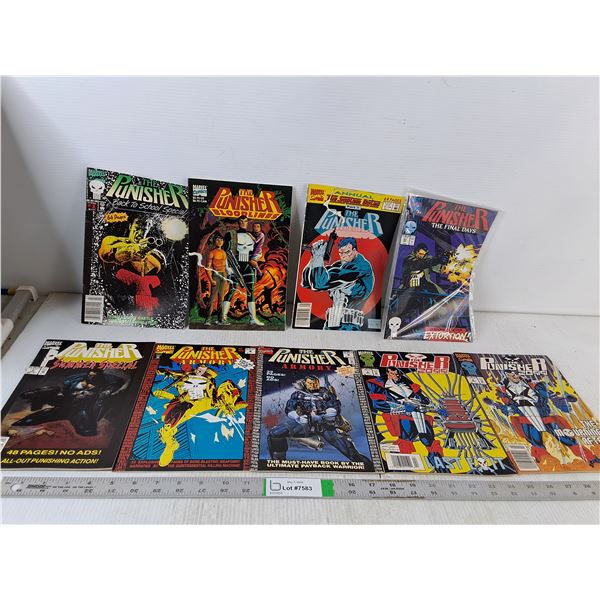 (9) The Punisher Comic Books