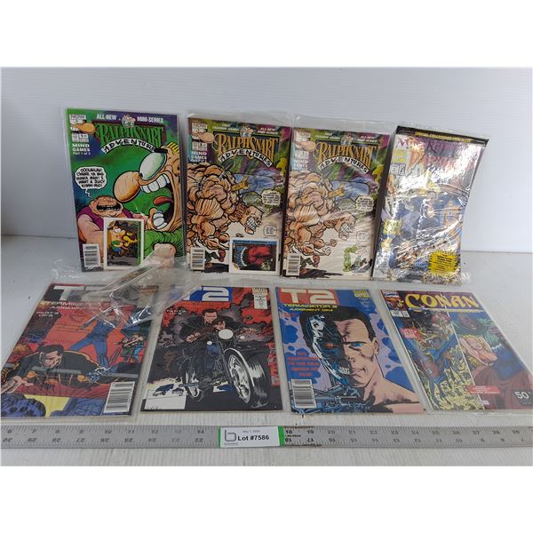 (8) Assorted Comic Books - Terminator 2, Ralph Snart Adventure