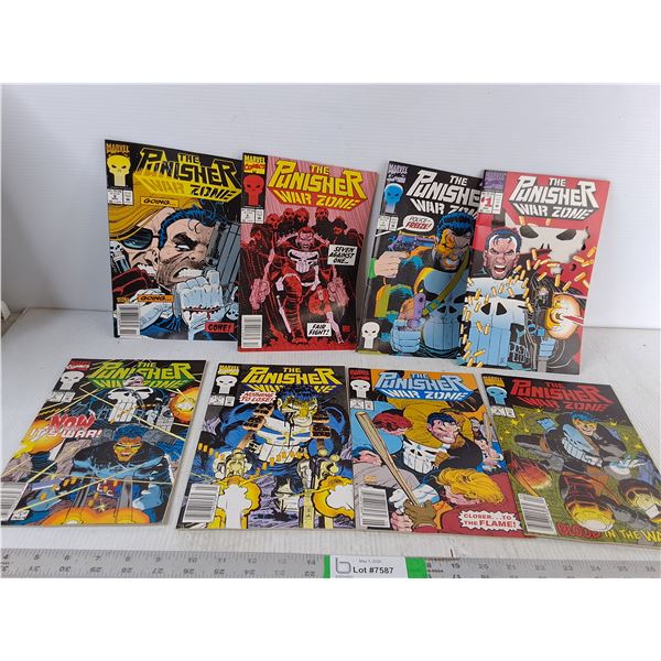 (8) The Punisher War Zone Comic Books