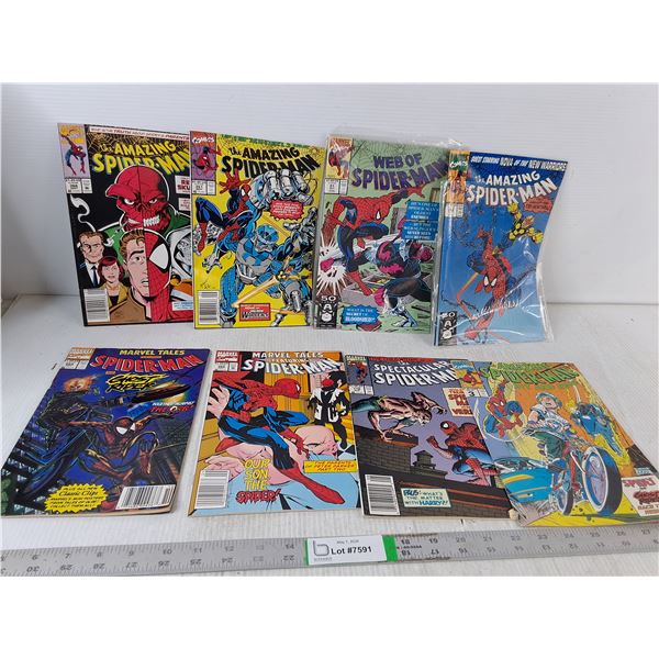 (8) Spider-man Comic Books