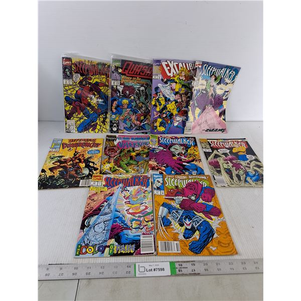 (10) Assorted Marvel Comic Books - Sleepwalker, Dynatroncity