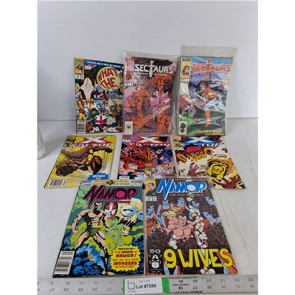 (8) Assorted Marvel Comic Books- X-Factor, Sectaurs, Namop