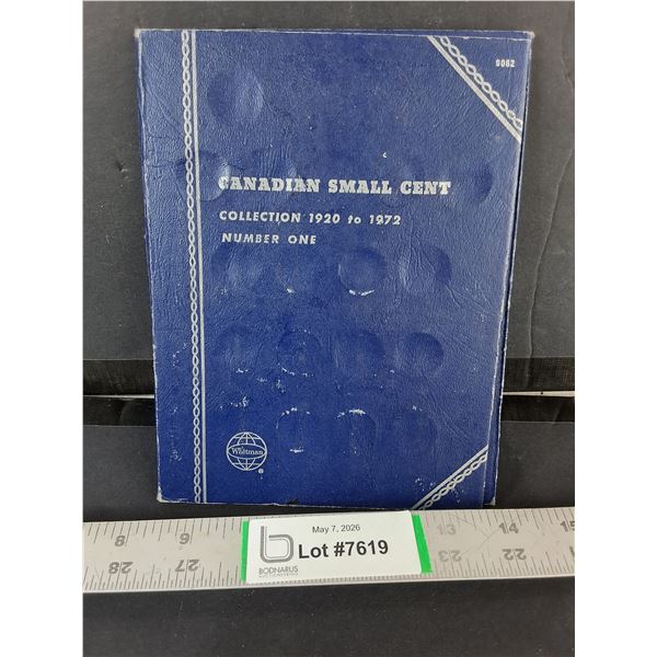 Canadian Small Cent Collection 1920-1972 - As Is