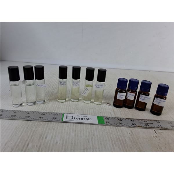 (11) Bottles of Essential Oils- Eucalyptus, Juniper Berry, Cinnamon Leaf, Cannot Ship