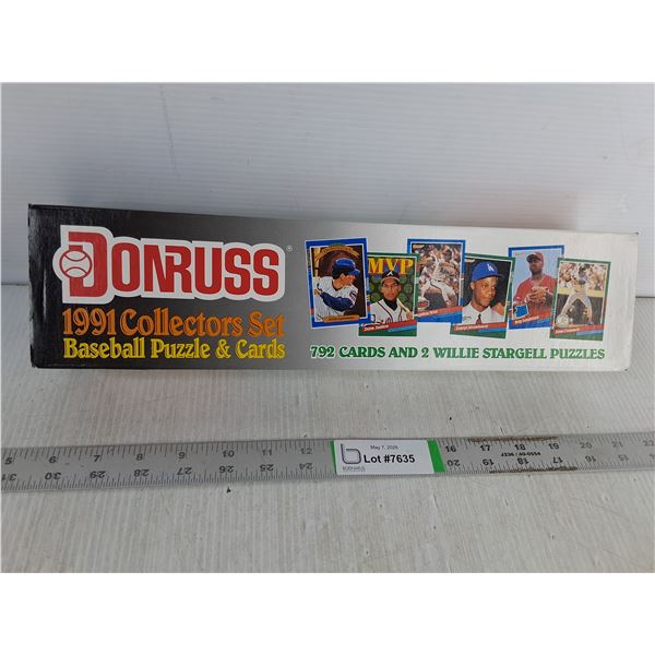 1991 Collectors Set Baseball Puzzle & Cards