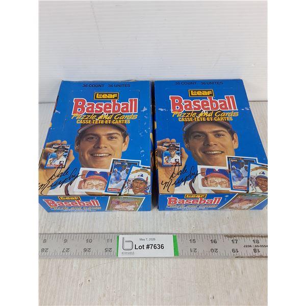 (2) Boxes of Baseball Puzzle & Cards